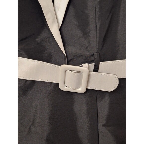 Rachel Allan Long Sleeve V-Neck Cocktail Dress Sz 10 Peplum Taffeta Wedding - Picture 11 of 12